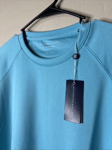 Holderness & Bourne The Betts Blue Crewneck Performance Pullover X-Large NWT - Picture 3 of 7