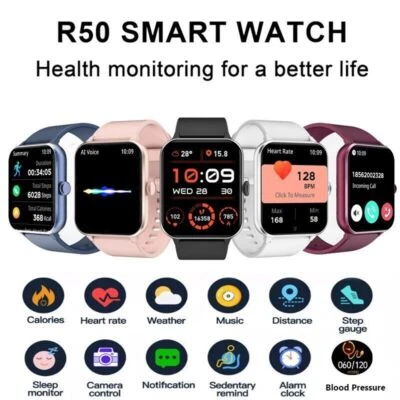 Blackview Smartwatch Damen Herren mit Bluetooth Anrufe Fitnessuhr für iOSAndroid