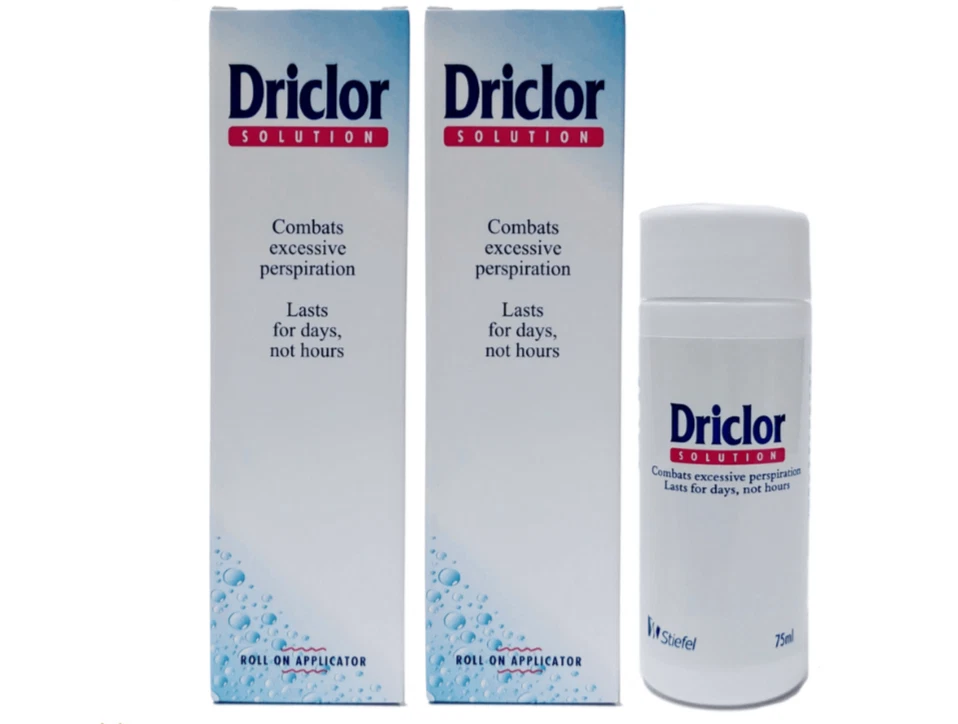 Driclor Antiperspirant Roll On Stops Sweating - 75ml Pack of 2