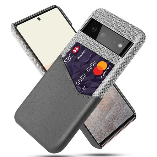For Google Pixel 6 Pro Phone Case Fashion PU Leather Back Cover with Card Pocket