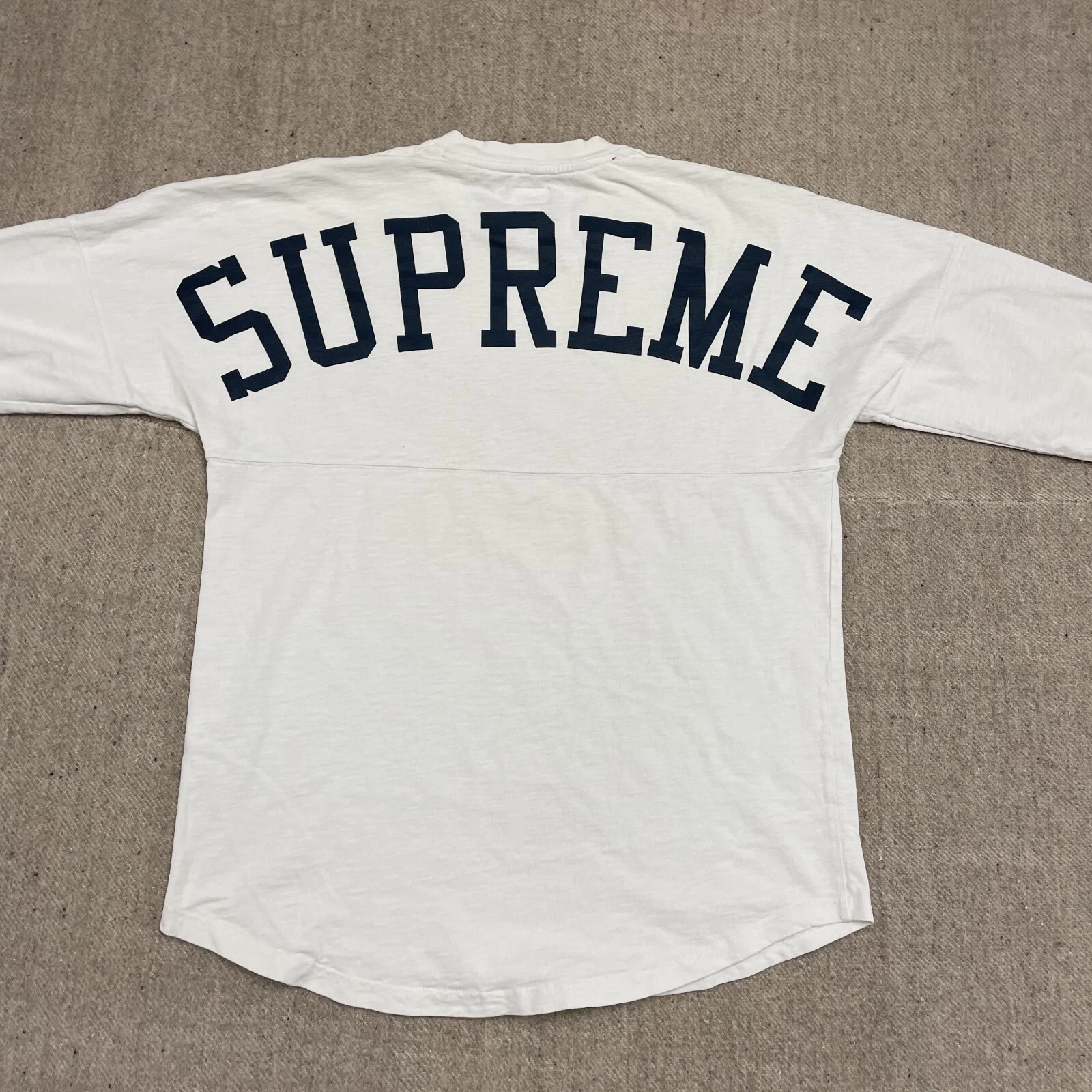 Chemise manches longues homme SUPREME grand dos logo grand créateur