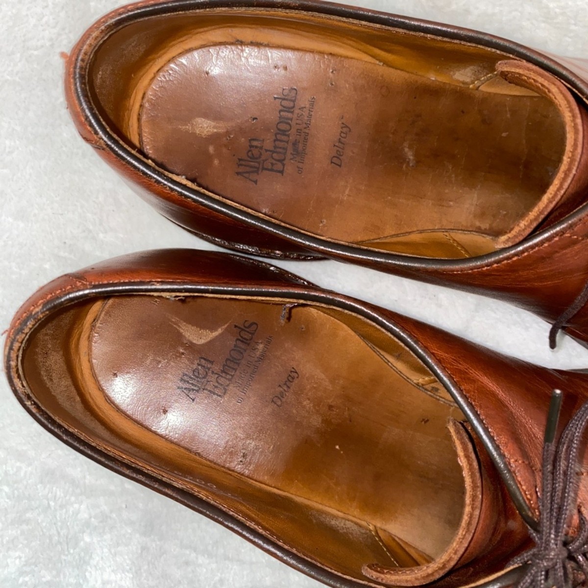 ALLEN EDMONDS LEATHER SPLIT TOE DRESS SHOES MENS 11.5 D Delray Brown 61QI47Bm-WL._AC_UY900_.jpg main image 4
