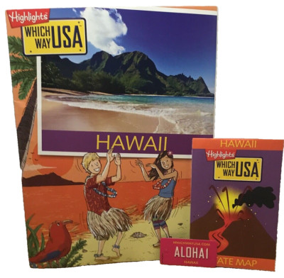 Highlights Which Way USA - HAWAII - Paperback w/ Map & Tag