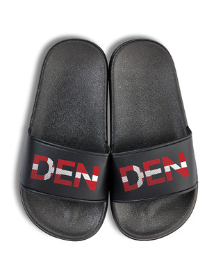 Kids ''DEN'' Denmark Football Sandals Flip Flops Fun Print Boy and Girl