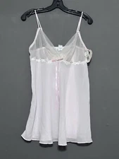 Je T Adore Babydoll W/ Panty Vintage Size Medium Sheer Pink Nightie