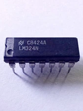LM324N  National Semiconductor IC Chip NSC CDIP-14 Pin NSC NOS Rare!    New!