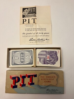 PIT stock exchange card game complete 1947
