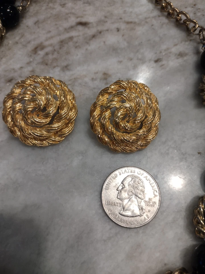 Заявление ювелирных изделий лот W/негабаритный бусина ожерелье, бабочка браслет, серьги - Изображение 3 из 4