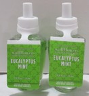 Bath & Body Works Wallflower Refill Bulb Set Lot of 2 EUCALYPTUS MINT