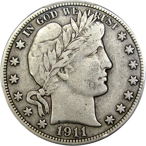 1911 50C PCGS VF20 BARBER HALF ~ ORIGINAL & HIGH-END!