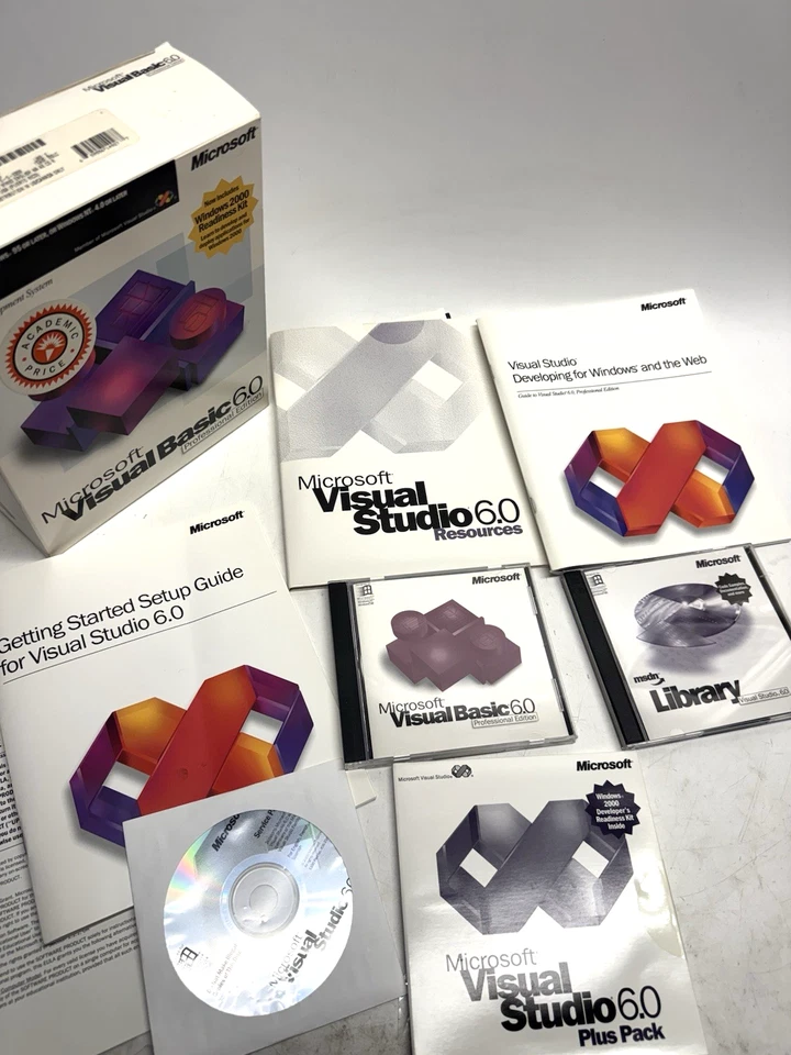 Microsoft Visual Basic 6.0 Professional Pro 6 203-00769 RETAIL BOX - Image 2 of 4