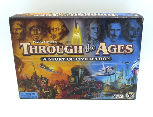 Through the Ages a Story of Civilization Eagle Games 2007 English Basement Find
