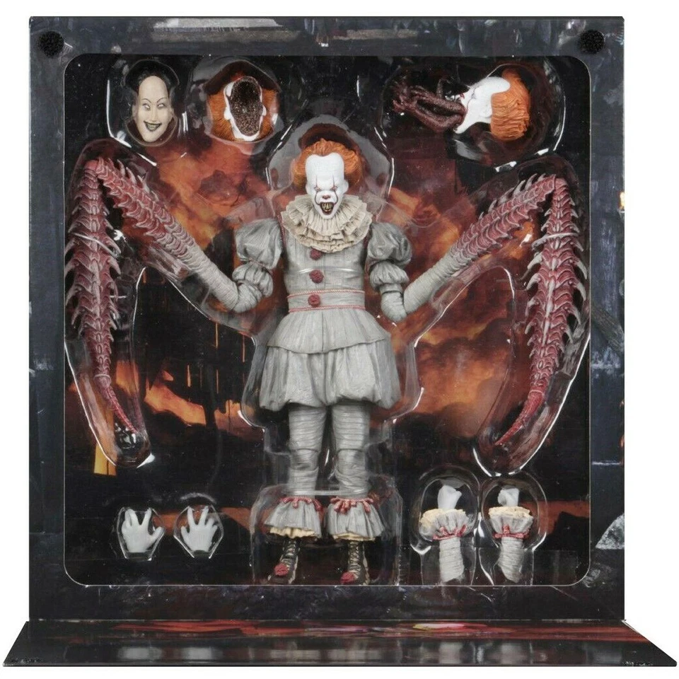 Figura de acción IT Ultimate Pennywise The Dancing Clown 2017 7" escala 1:12 NECA Foto 4 de 4