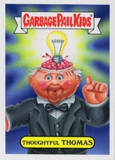 Garbage Pail Kids Sticker Card "Thoughtful Thomas" 2016 Topps Top Loader Sleeve