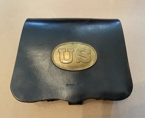 Model 1857 Cartridge Box .69 Caliber Quality Item By Missouri Boot And Shoe!
