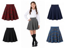 Mädchen Skater Schule Rock dehnbare Taille e...