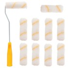 4 Inch Paint Roller Kit Professional Painting Tool Brush Handle for