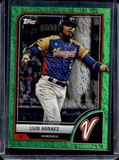 2023 Topps World Baseball Classic Luis Arraez Green Sparkle Foil #/75