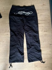 Ed Hardy Designer Cargo Hose Schwarz mit Signature – wie neu