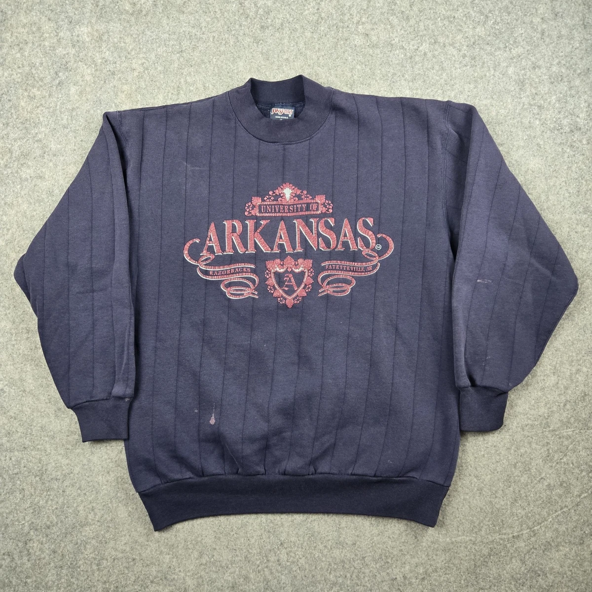ニット+セーター 90s JANSPORT USA  IMPORT KNIT Vintage America University Shirt Mens Large Jansport Gray Crewneck
