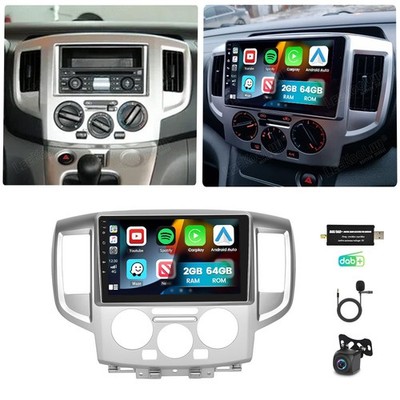 2+64G Apple Carplay Autoradio Für Nissan NV200 2011-2018 Android 15.0 DAB+ KAM