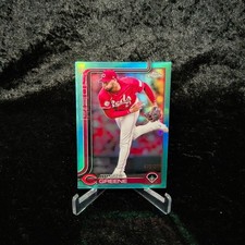 2025 Topps Chrome Hunter Greene True Aqua Refractor #91 /299