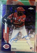 2020 Topps Chrome - Rookie Autographs Aristides Aquino #RA-AAQ Purple Refractor