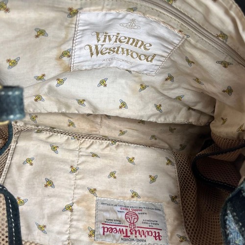Vivienne Westwood Tweed Yasmin Handbag Mini Boston Orb Authenticated Product - Picture 9 of 24