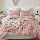  Blush Pink King Comforter Set, 3 Pieces King (104"x90") 15 - Blush Pink