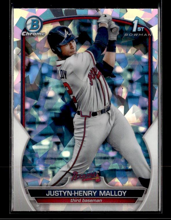 2023 Bowman #BCP-51 Justyn-Henry Malloy Chrome Atomic Refractors Atlanta Braves