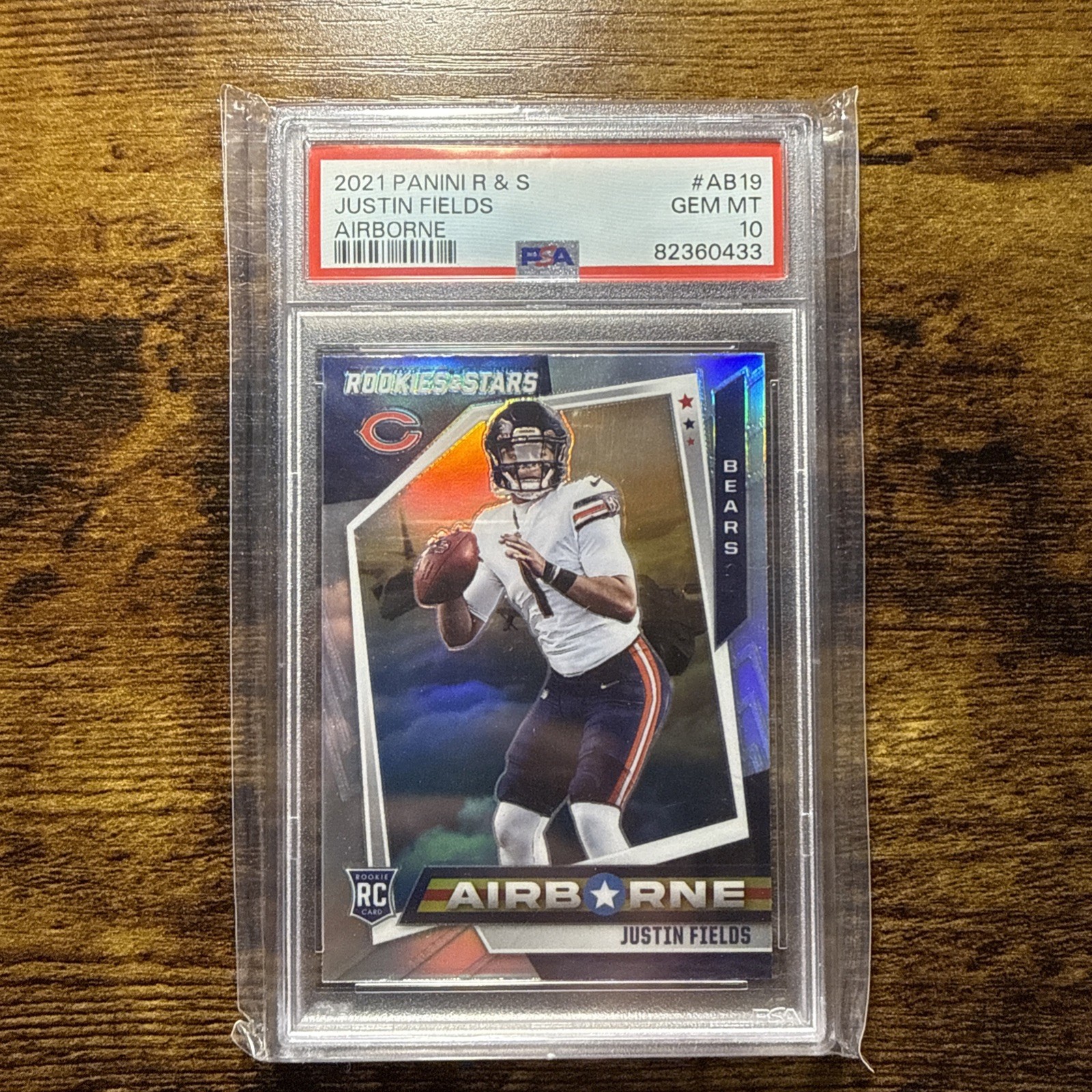 Justin Fields Panini Rookies & Stars Airborne #AB19 Base