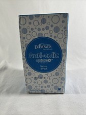 Dr. Brown's Anti-Colic Options Narrow Baby Bottles 8 oz 4 Pack NIB FREE SHIPPING