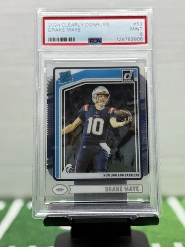 2024 Panini Clearly Donruss Drake Maye RC Rated Rookie #53 PSA 9 🔥