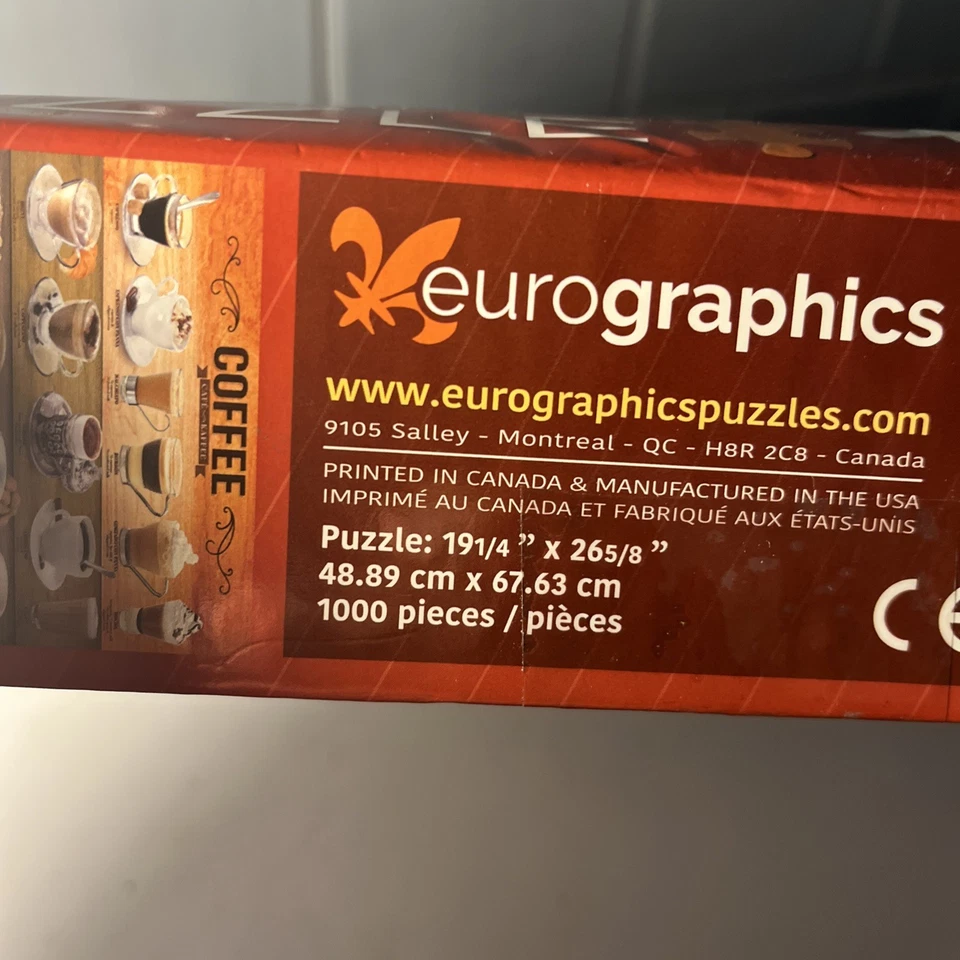 EuroGraphics/White Mountain 1000 PcJigsaw Puzzle Coffee Puzzle lot - Image 4 of 4