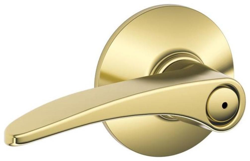 Schlage F40-MNH Manhattan Privacy Door Lever Set in Matte Black-image