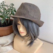 STETSON  Cappello  elegante Lino  Size 59cm, L  23,2”” Uk 7,1/4 Made In Italy