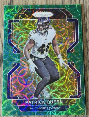 2021 PANINI PRIZM FOOTBALL #285 PATRICK QUEEN GREEN SCOPE PRIZM /75