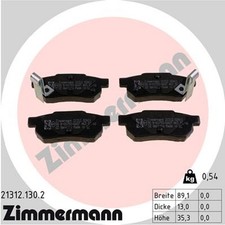 ZIMMERMANN Bremsbelagsatz Scheibenbremse 21312.130.2 für 200 25 400 ZR MG 45 6 3