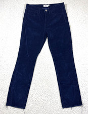 Vineyard Vines Womens Blue Corduroy Straight Leg Pants Size 27 Academic Preppy