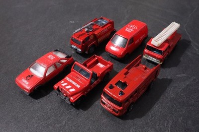 MIX BRAND Diecast Fire Feuerwehr SET - 6 Pieces # 097