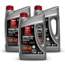 Triax Synergy Srt 10w-40 Full Synthetic Pao And Ester Engine Oil 5 Qt - 3 Pack Triax Synergy Srt 10w-40 Full Synthetic Pao And Ester Engine Oil 5 Qt - 3 Pack
