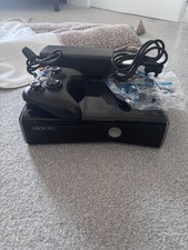 Microsoft Xbox 360 250GB Glossy Black Model With Power Brick, HDMI & Controller