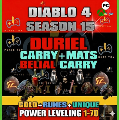  DIABLO 4 SEASON 15 Season of Hell's Legacy POWER LEVEL 1-70  Pit Runs 