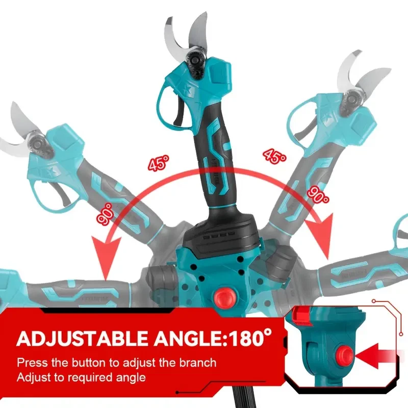 Kit Potatura 3 in 1 48V Brushless Mini Motosega + Cesoia + Asta Telescopica - Immagine 2 di 4