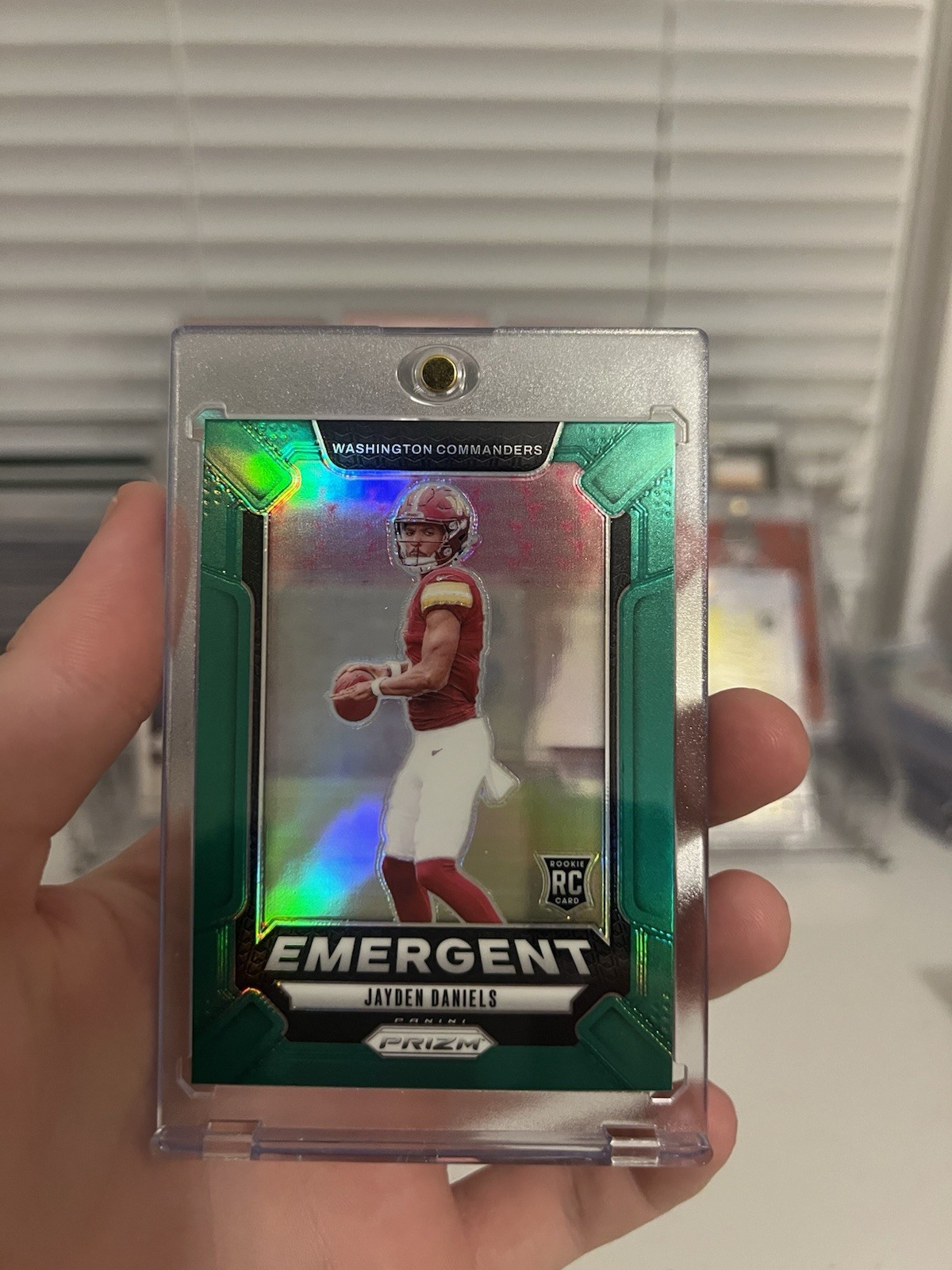 2024 Panini Prizm - Emergent Jayden Daniels #2 Green Prizm (RC) Pack Fresh *61