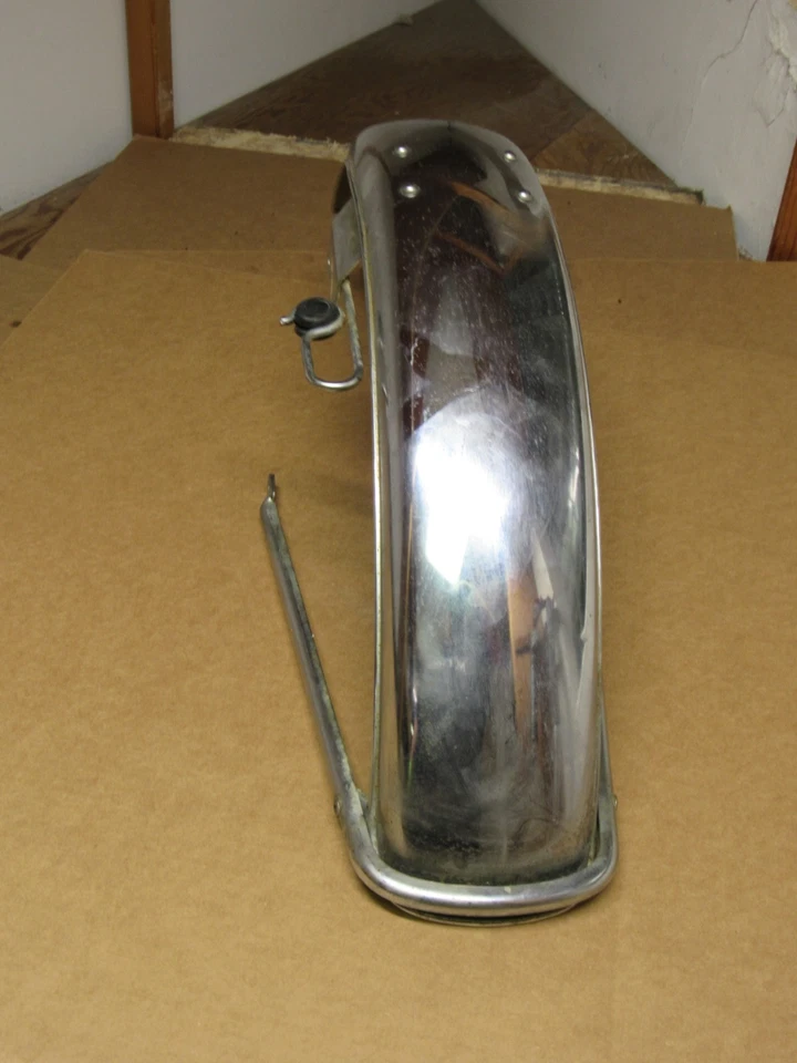 Kawasaki KZ400C KZ400 1978 OEM guardabarros delantero guardabarros soporte montaje Foto 2 de 4