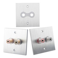 Surround Home Theater Speaker Wall Plate Banana Binding Post