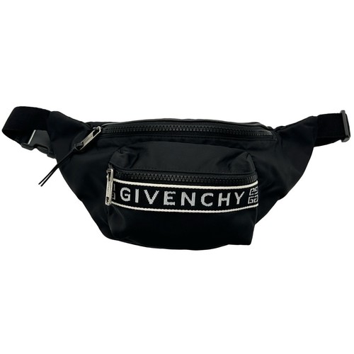 Givenchy Bum Bag Black Nylon Women's Waist Bag Pre-owned From Japan
