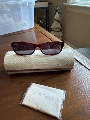 Jimmy Choo JC85 Womens Prescript Eyeglass Frame 8R0 Burgundy 51-16 Italy w Case