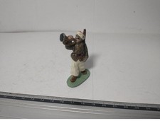 Figurine Soldat Aus Antikem Blei Aluminium Quiralu ? Vintage Nr. 8 Clairon
